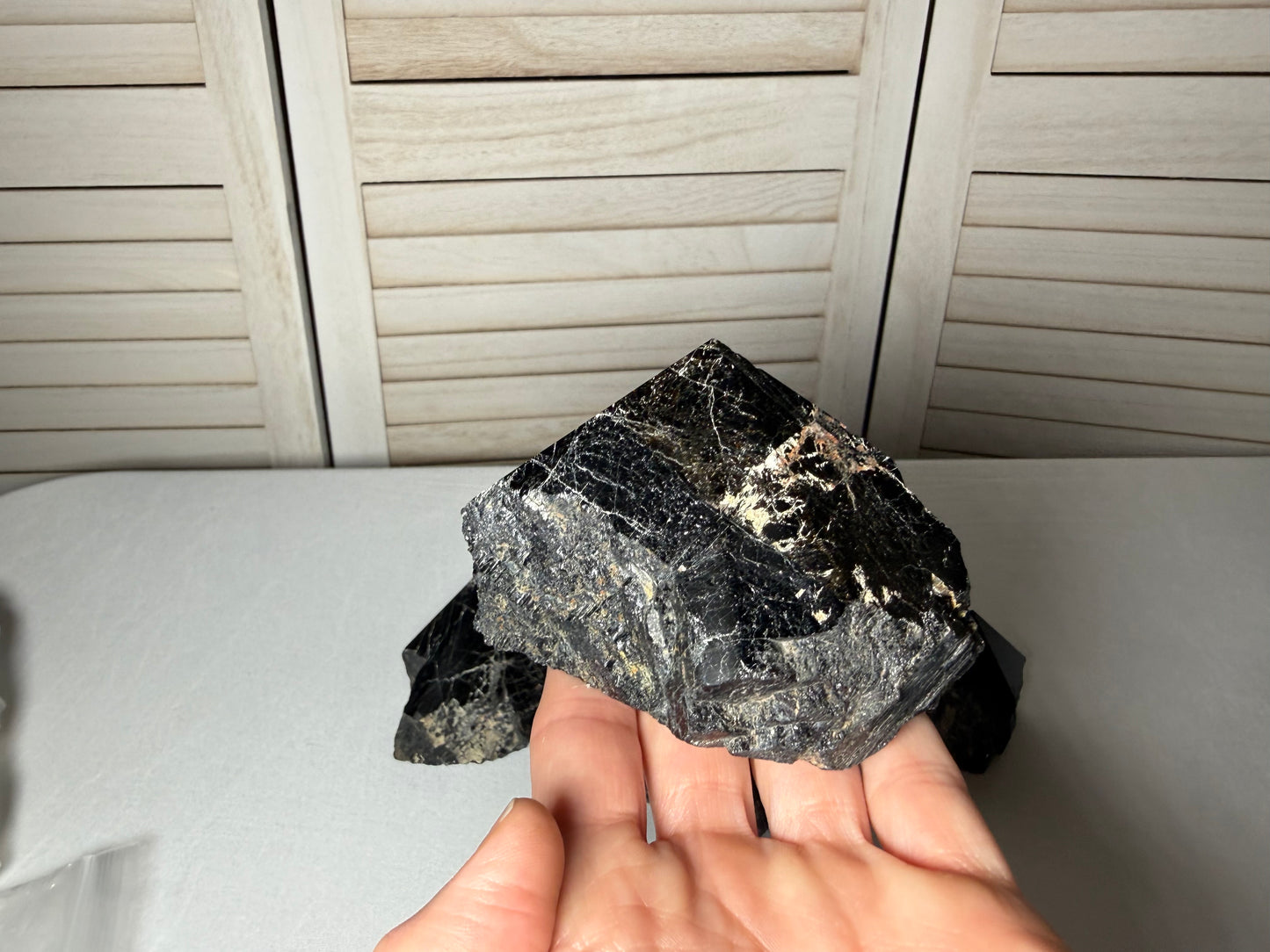 Black Tourmaline Top Polish Point