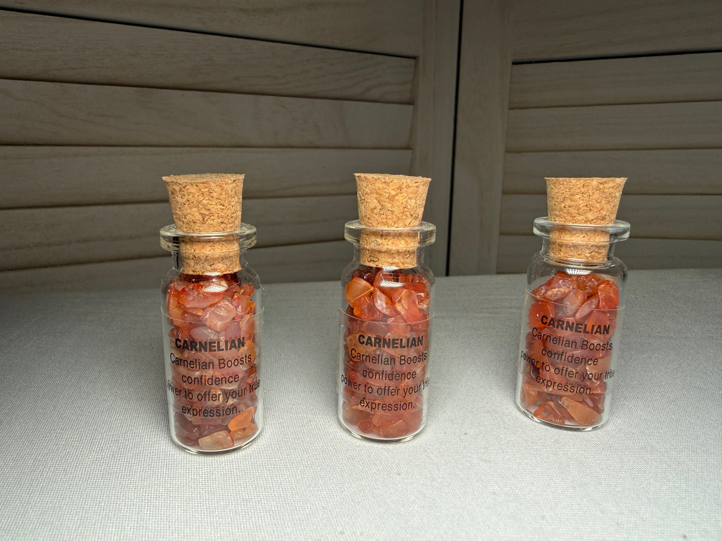 Gemstone Bottles with Cork