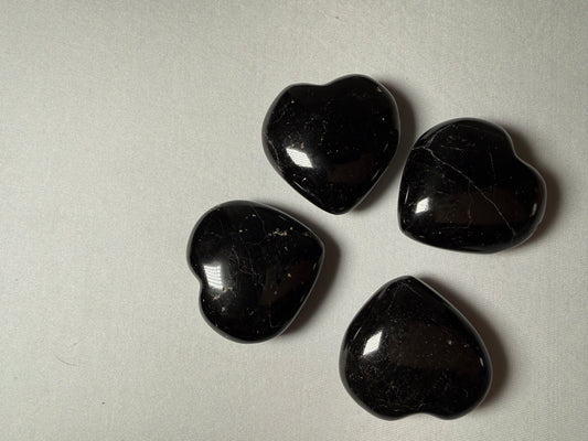 Black Tourmaline Heart