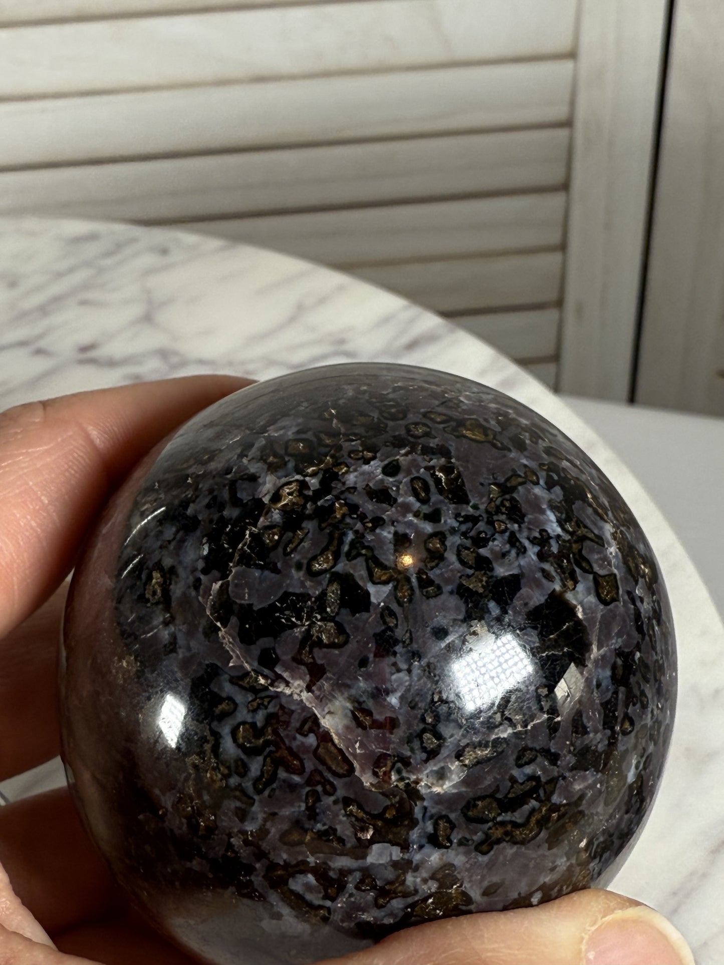Indigo Gabbro Sphere