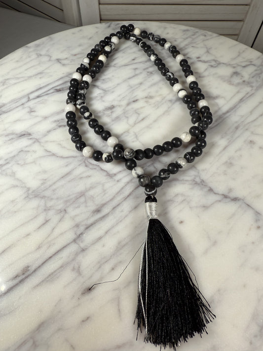 King Agate Mala Necklace