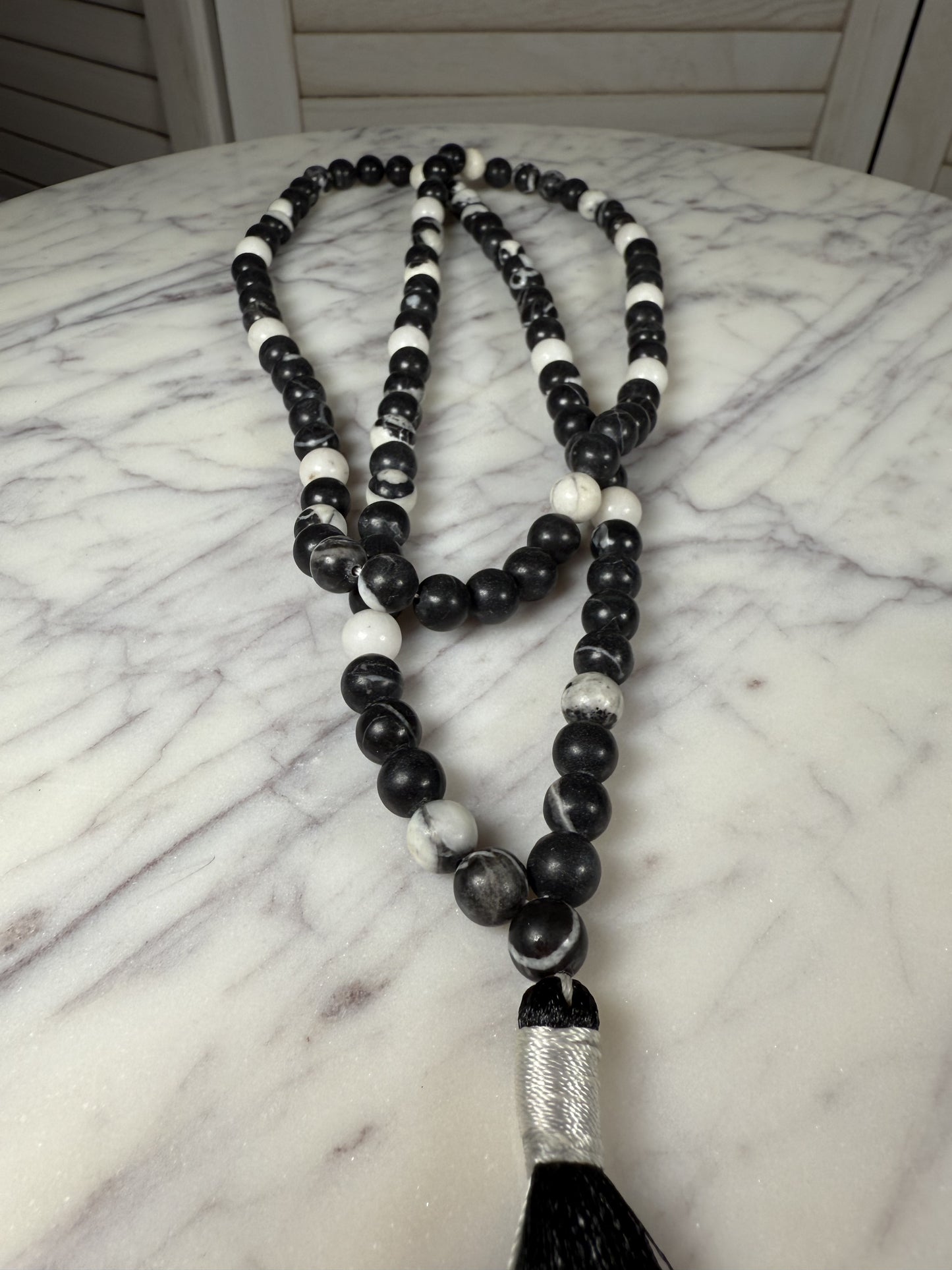 King Agate Mala Necklace