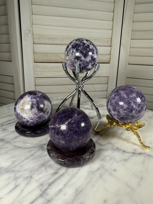 Lepidolite Sphere