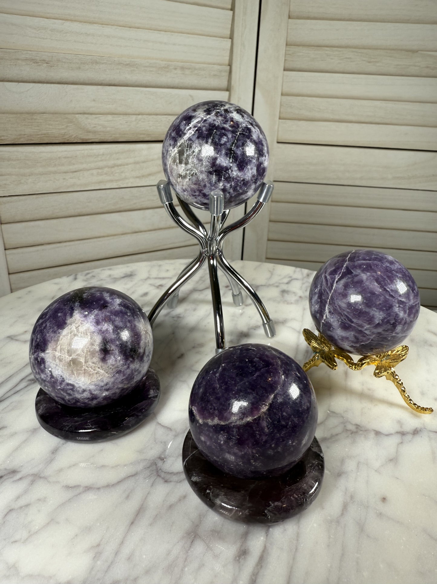 Lepidolite Sphere