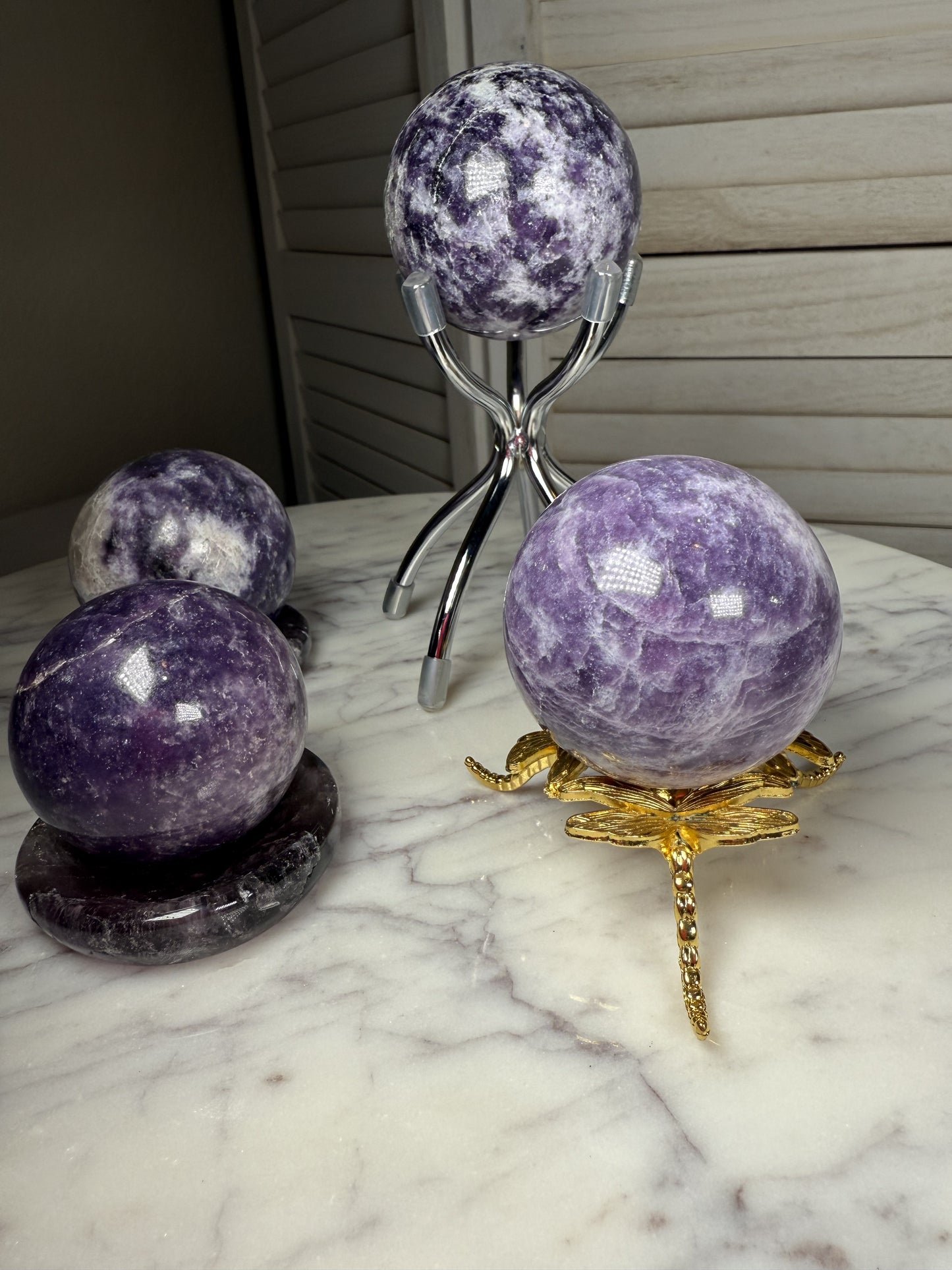 Lepidolite Sphere