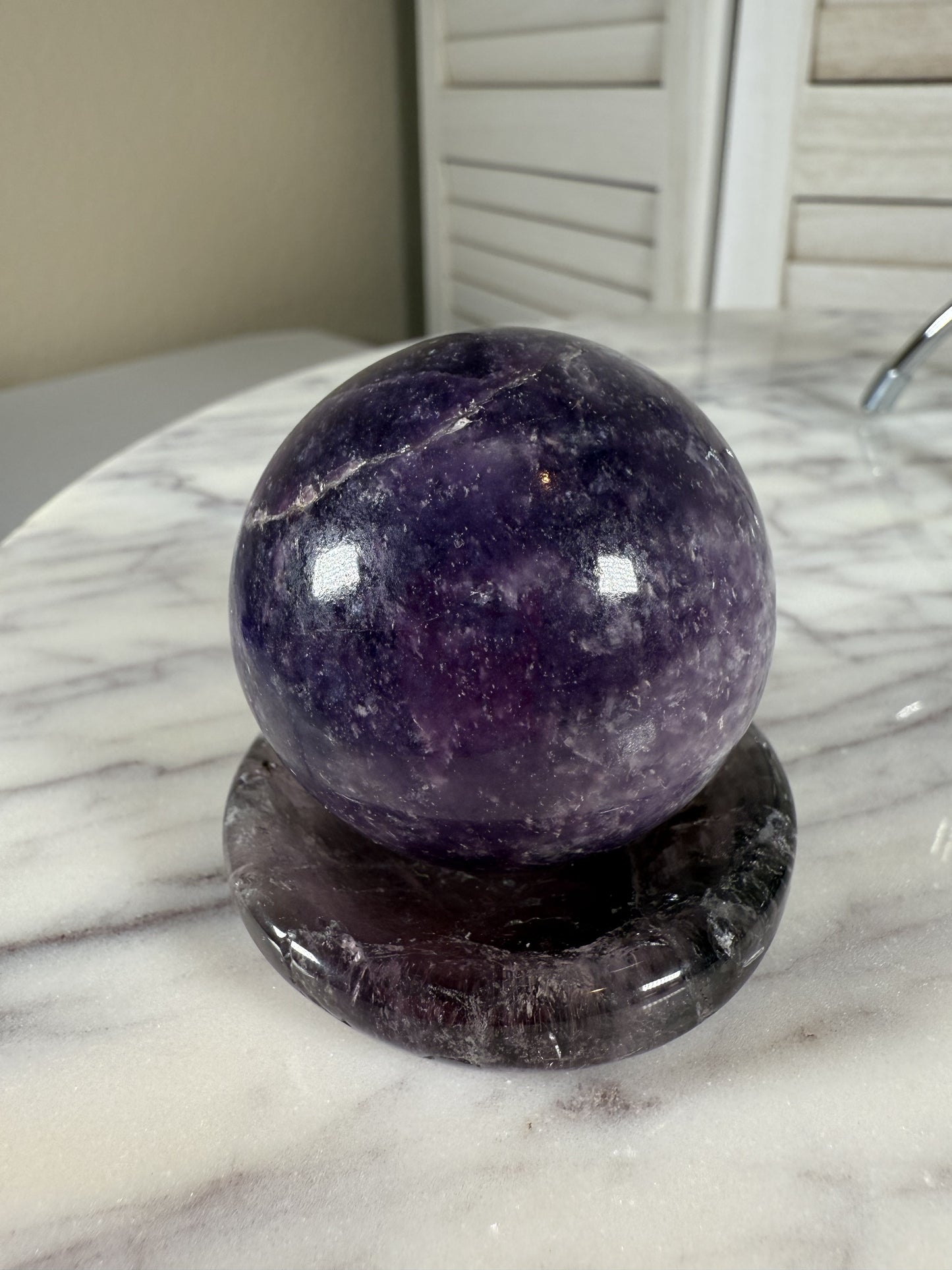 Lepidolite Sphere