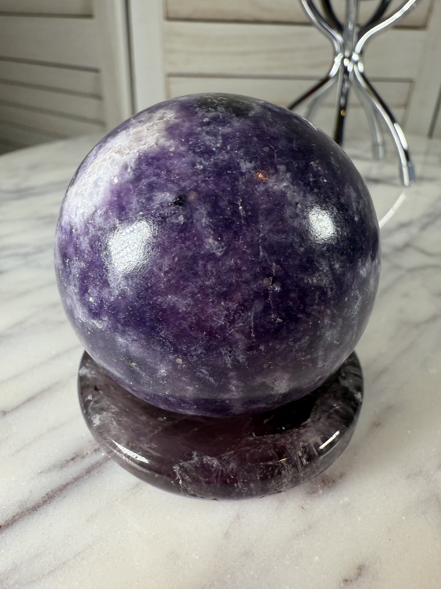 Lepidolite Sphere
