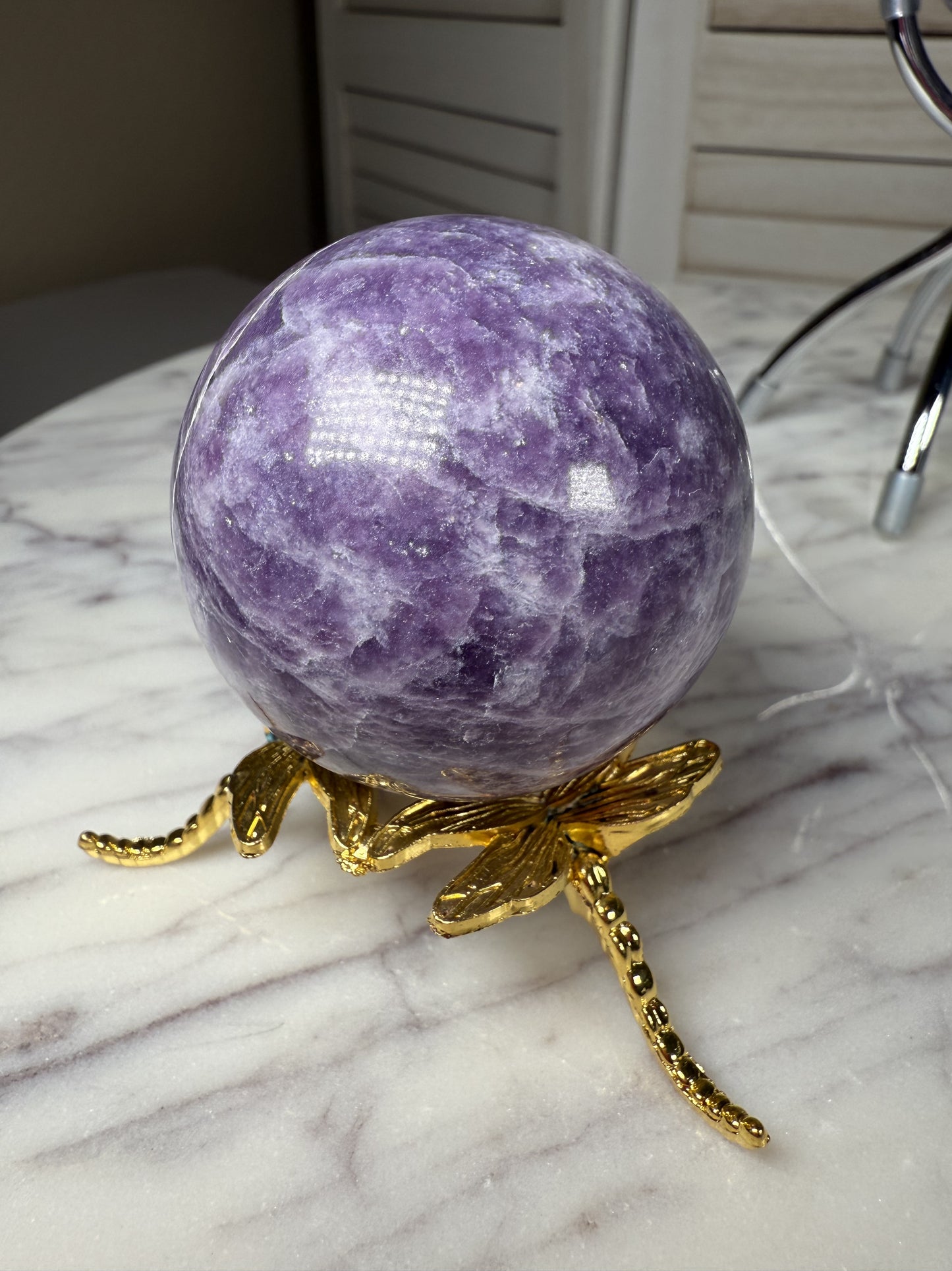 Lepidolite Sphere