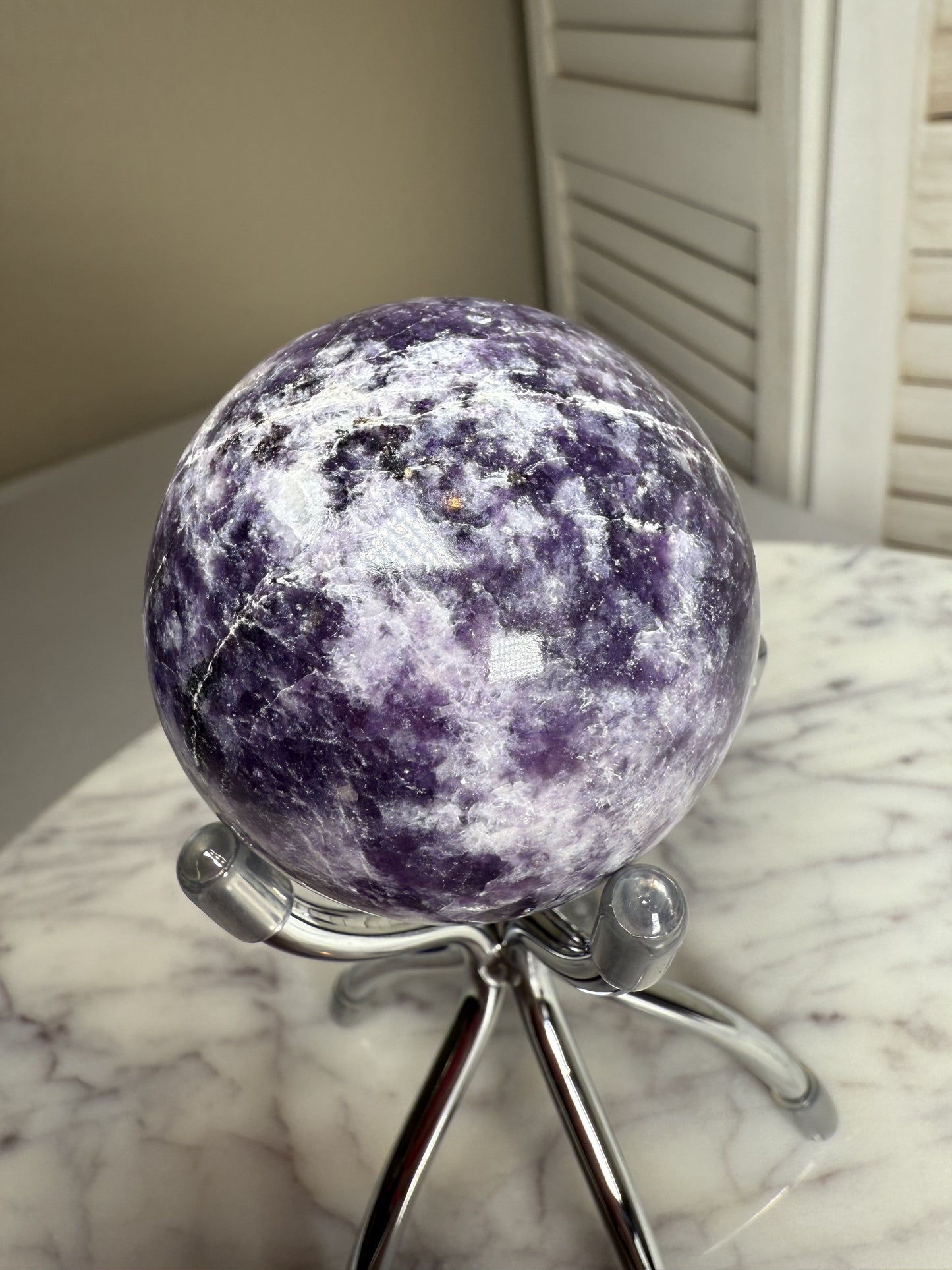 Lepidolite Sphere