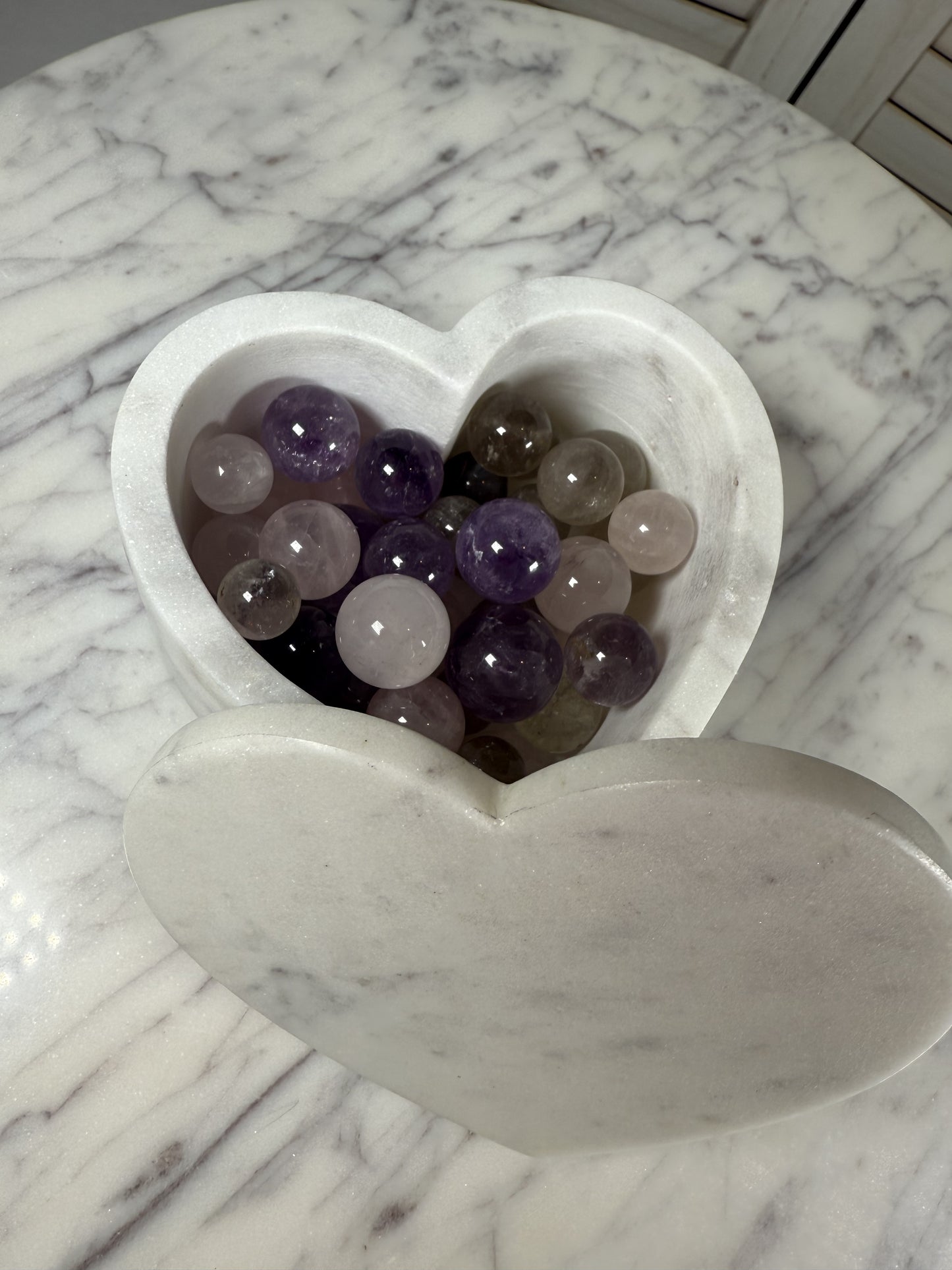 Rose Quartz - Amethyst - Smoky Quartz Mini Sphere
