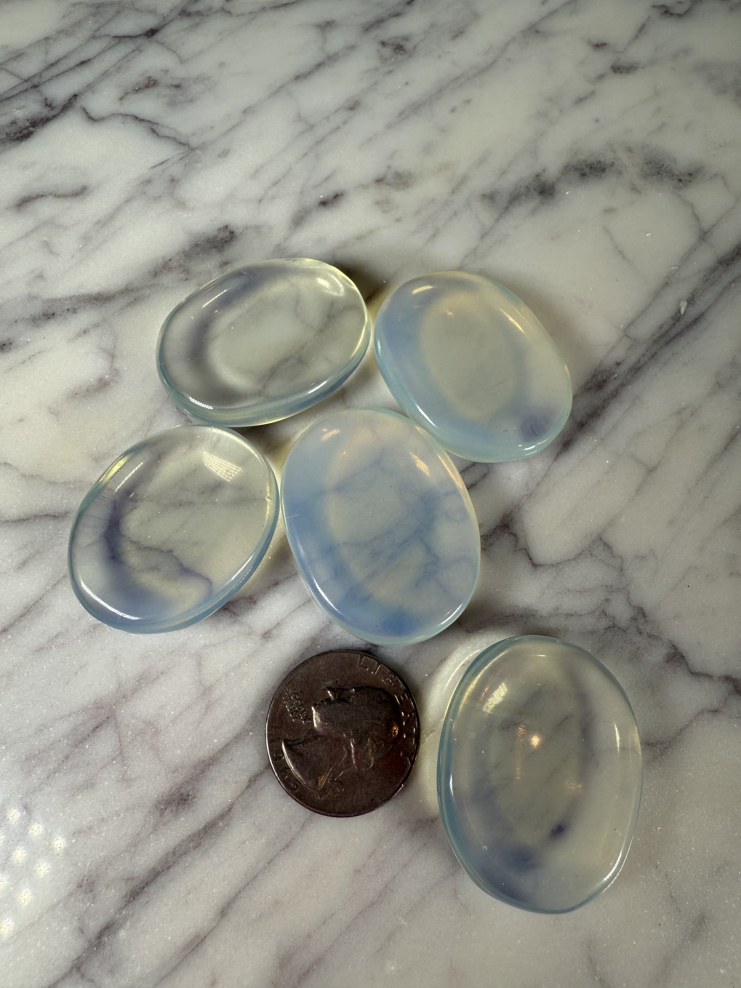 Opalite Worry Stones