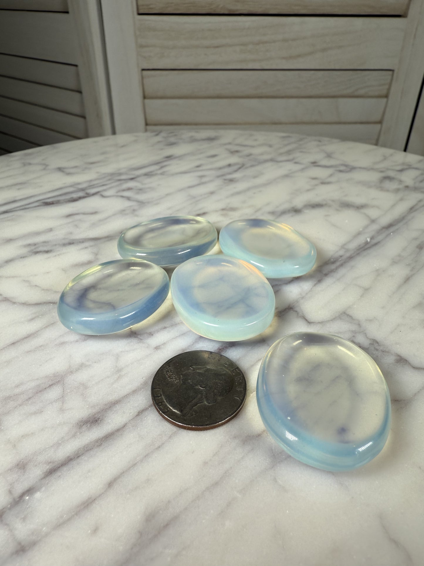 Opalite Worry Stones