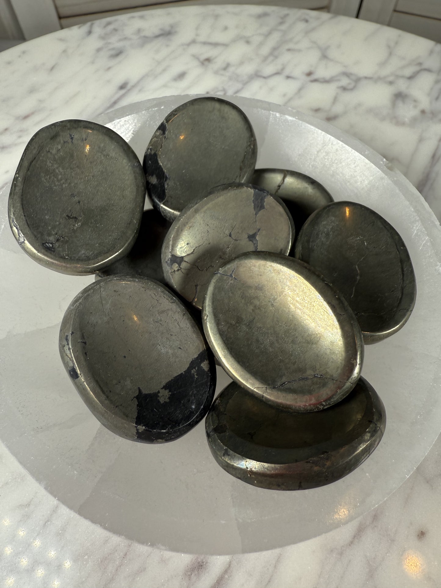 Pyrite Worry Stones