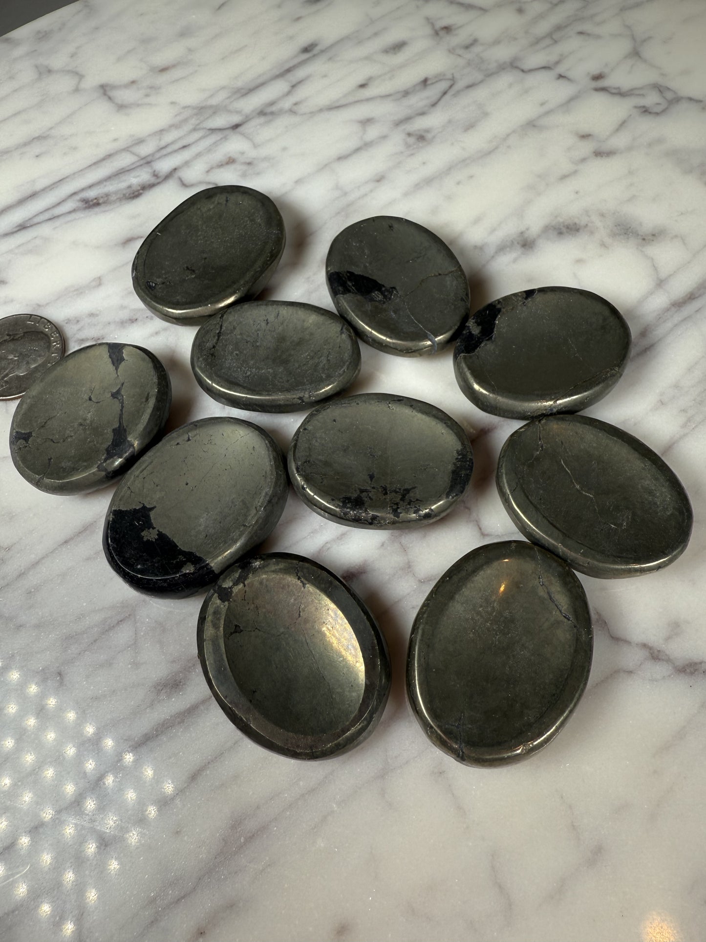 Pyrite Worry Stones