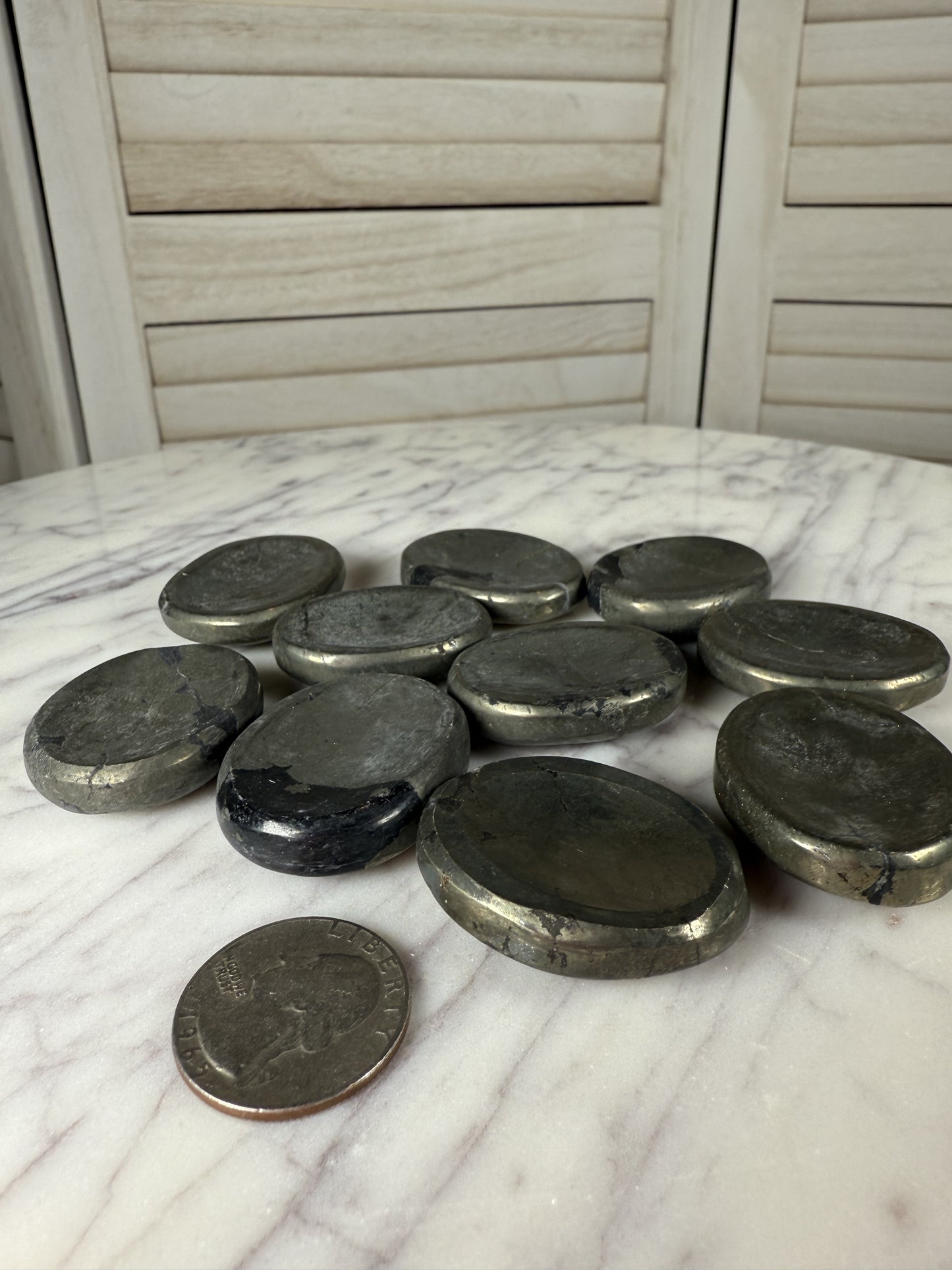 Pyrite Worry Stones