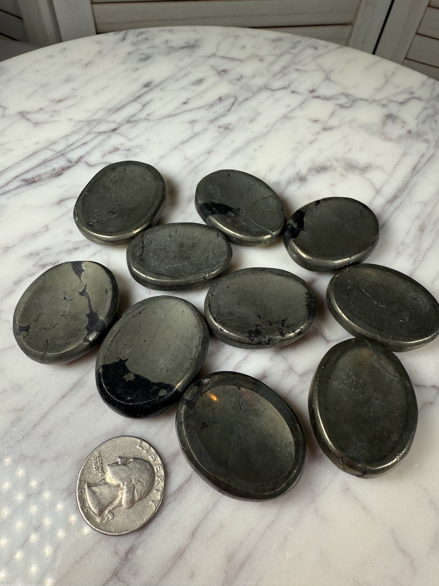 Pyrite Worry Stones