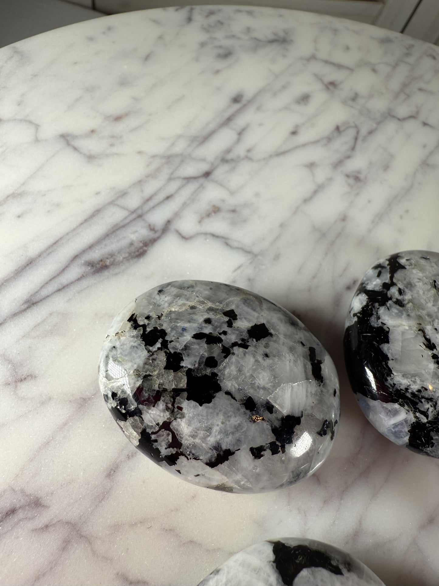 Rainbow Moonstone Palm Stone