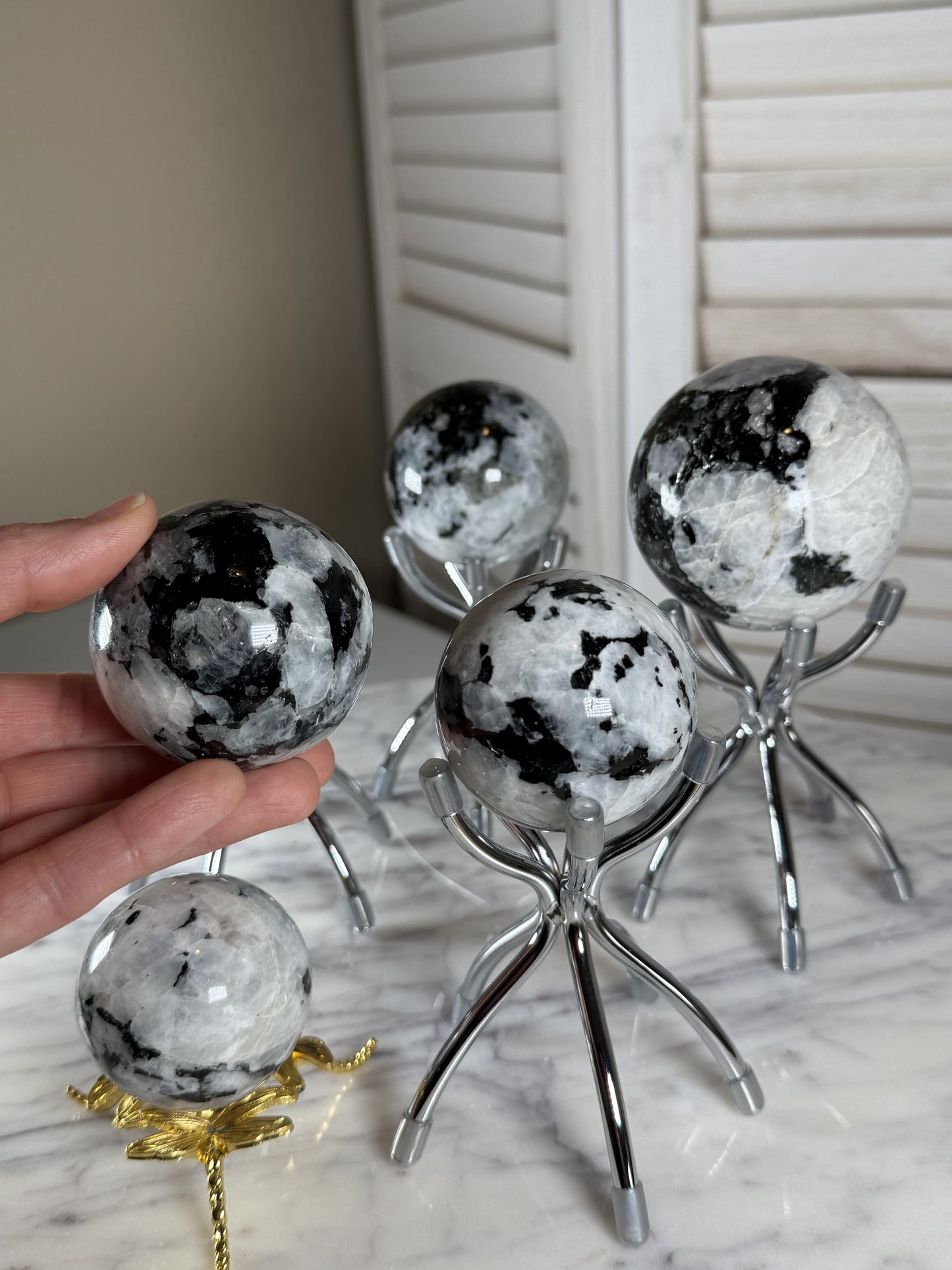 Rainbow Moonstone Sphere