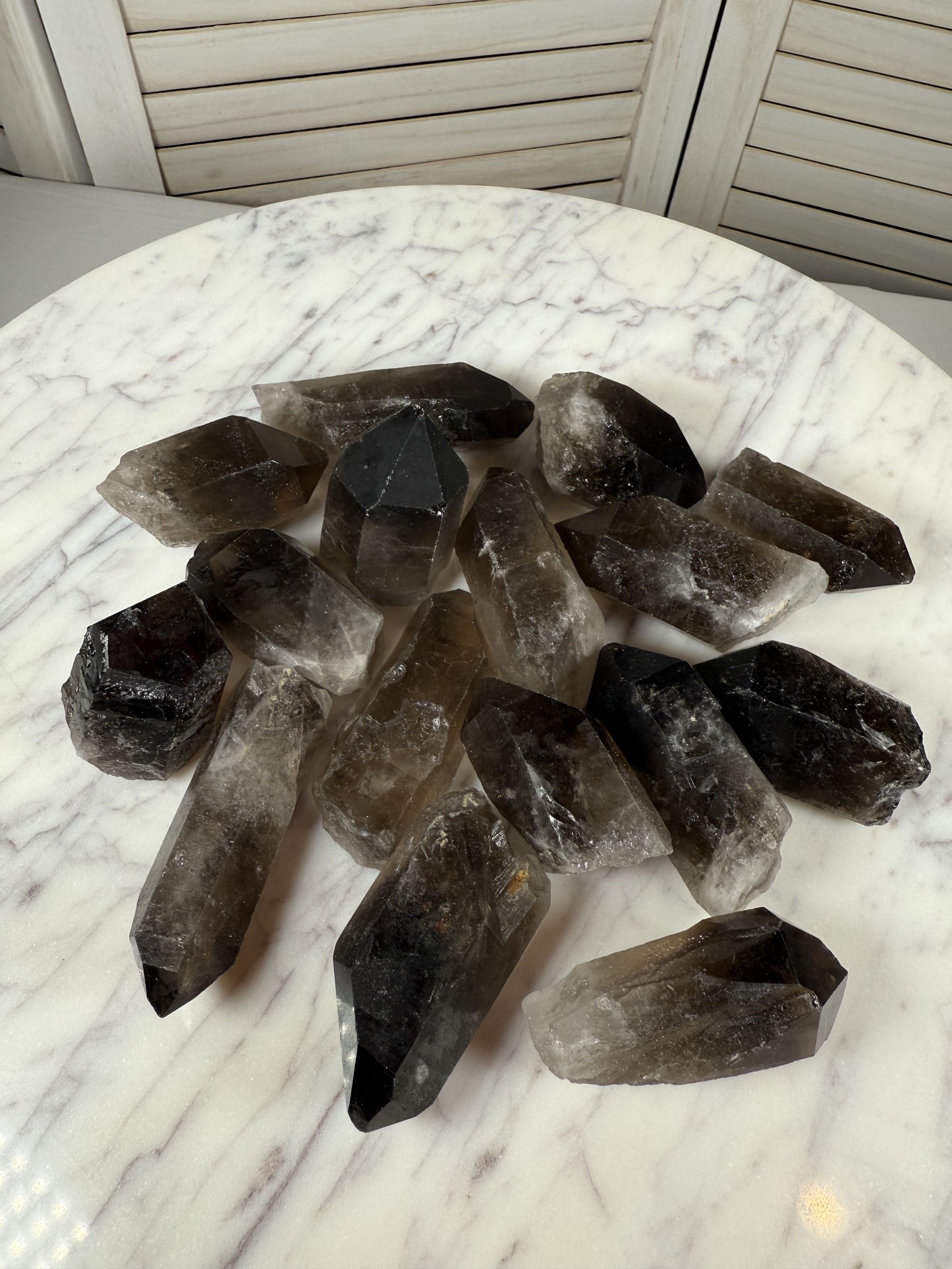 Smoky Quartz Points - Raw