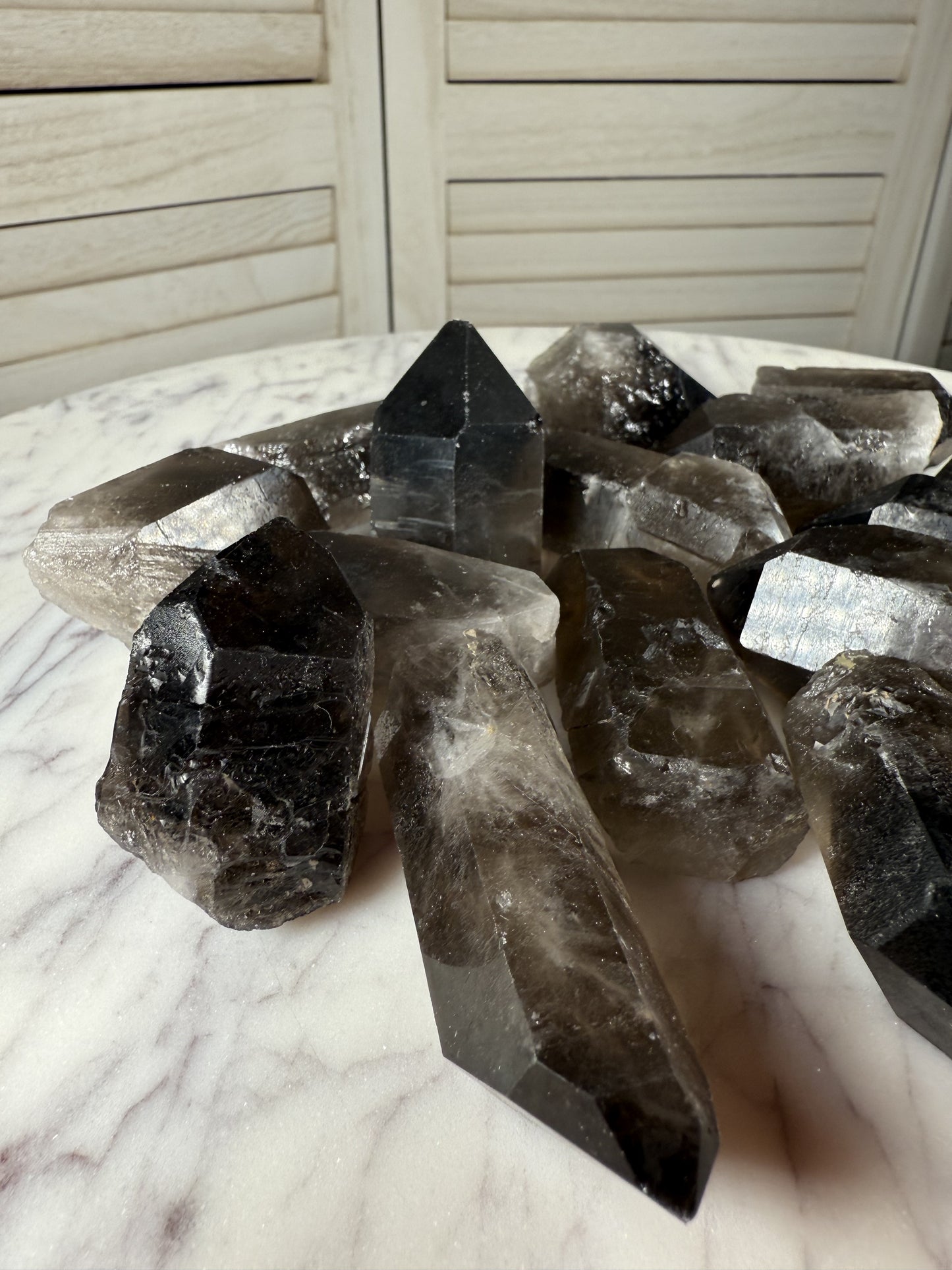 Smoky Quartz Points - Raw