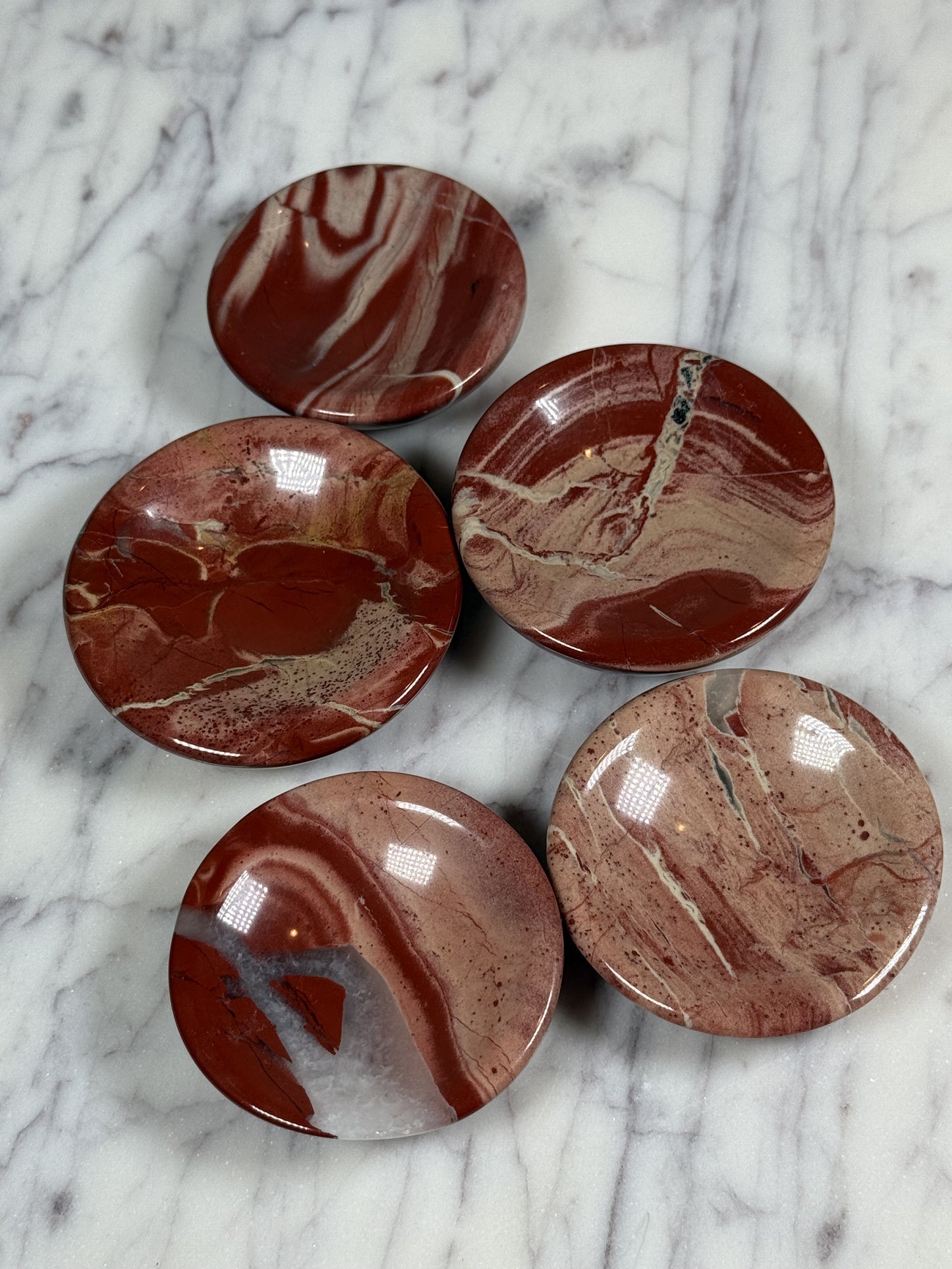 Red Jasper Small Dish / Sphere Holder