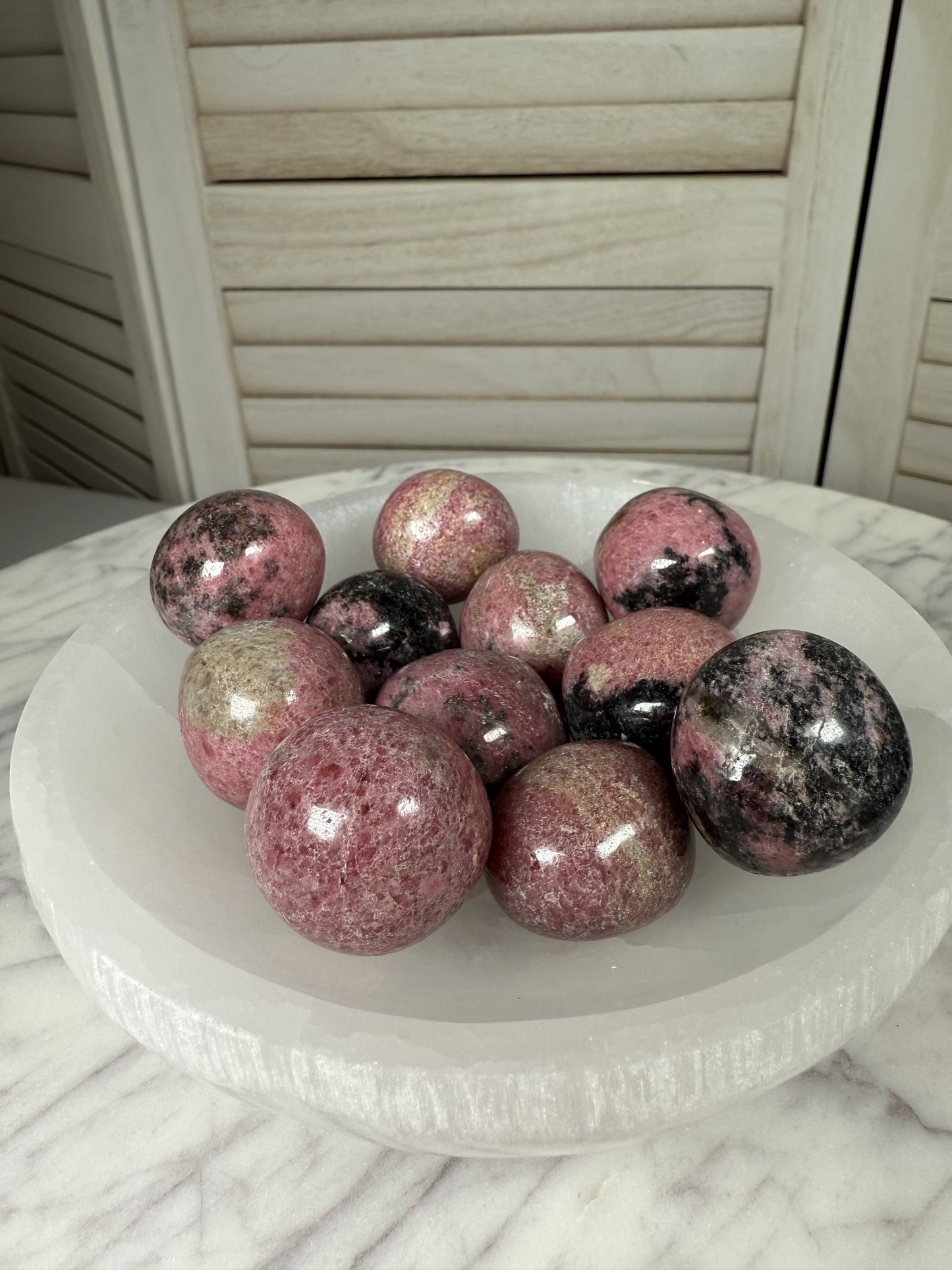Rhodonite Mini Sphere Shape