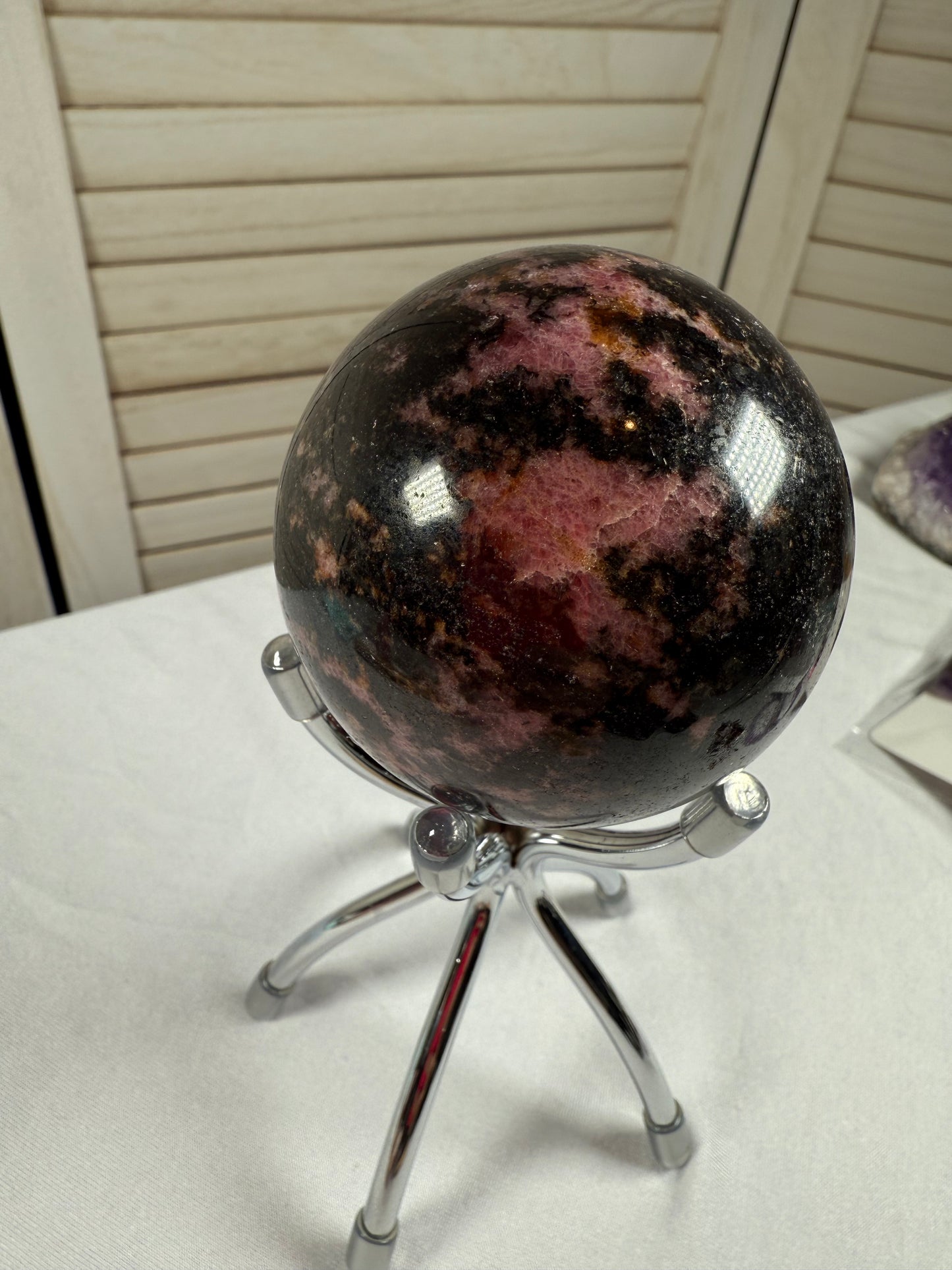 Rhodonite Sphere