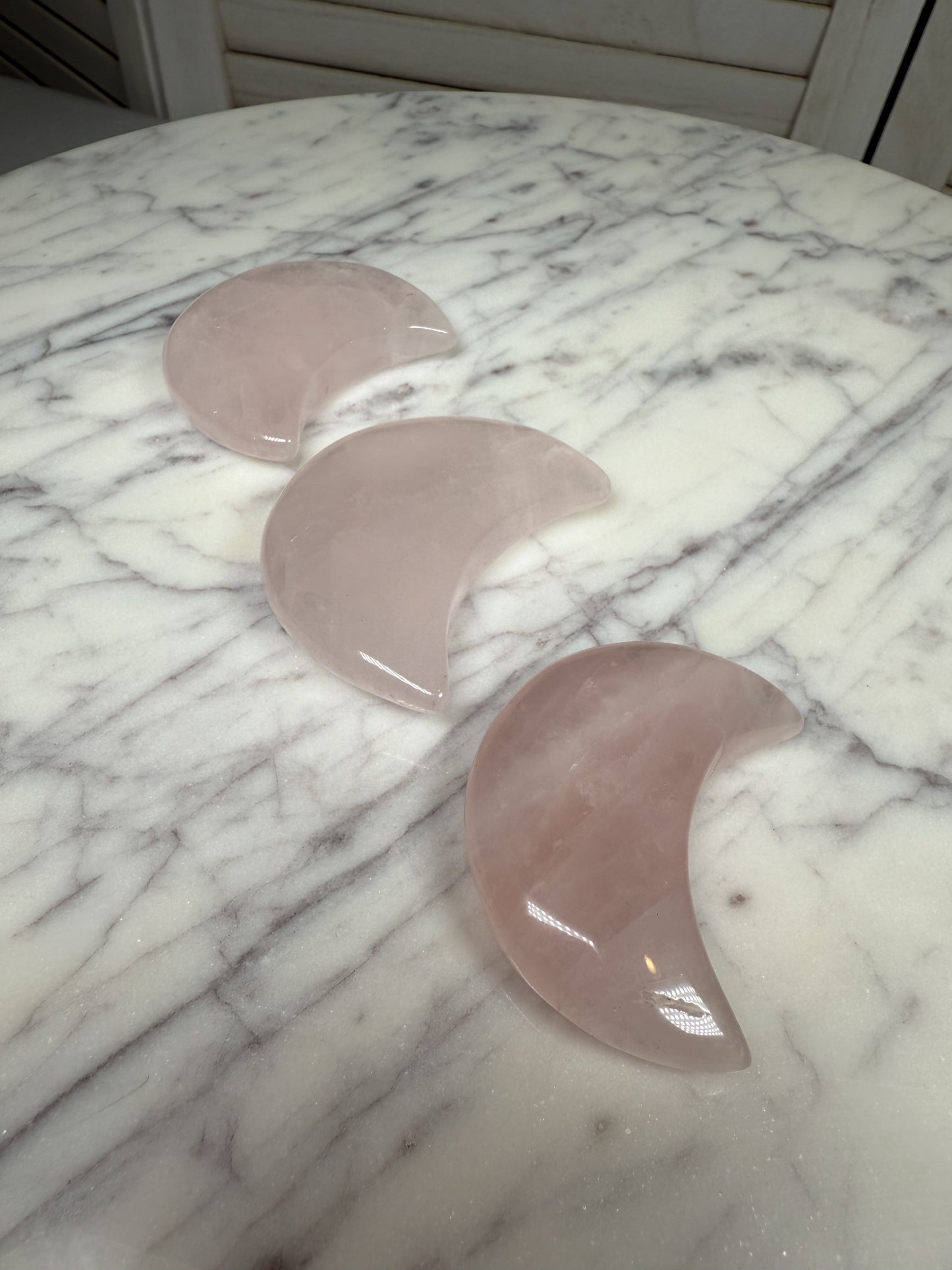 Rose Quartz Crescent Moon