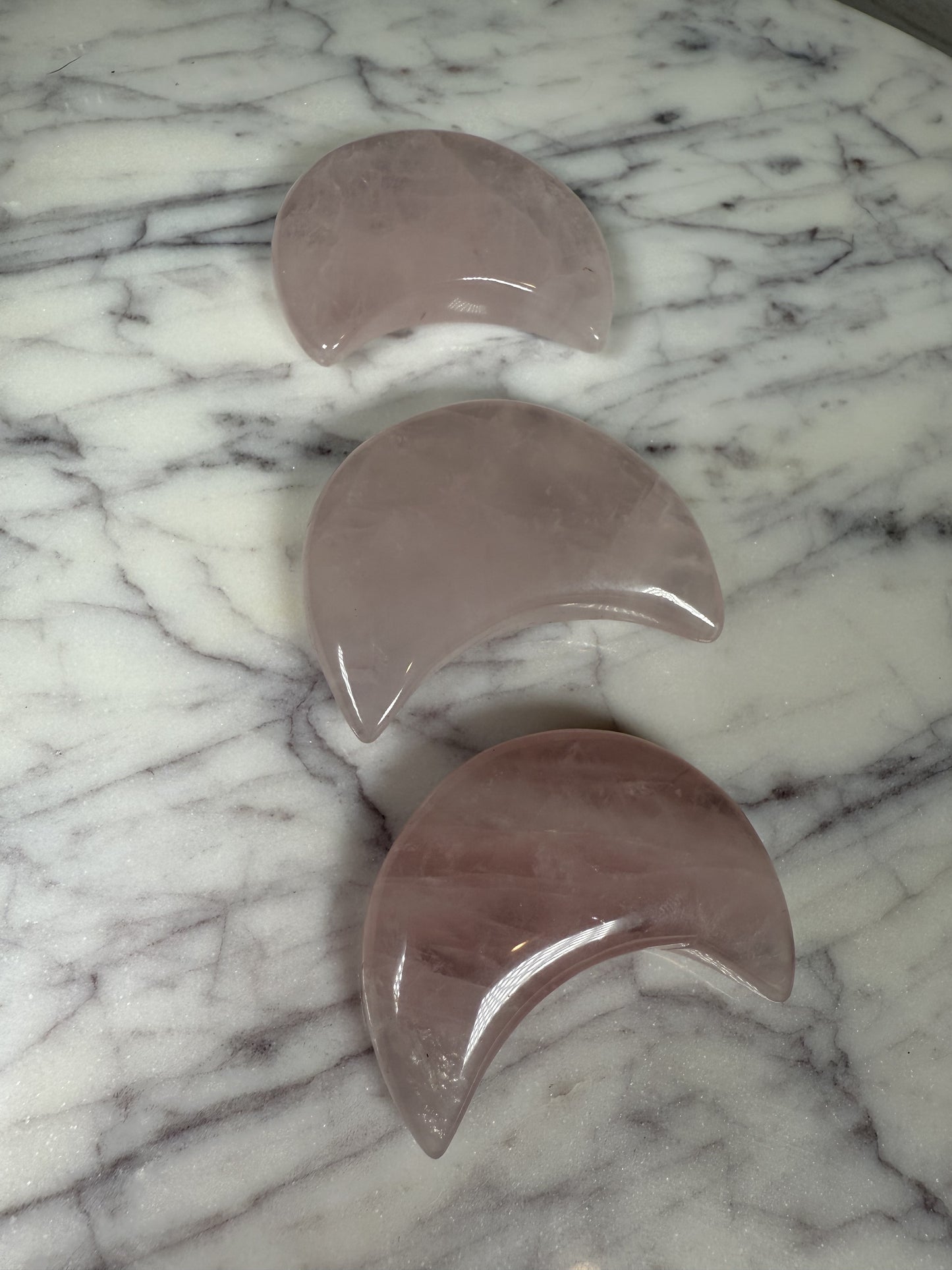 Rose Quartz Crescent Moon