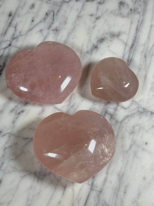 Rose Quartz Heart