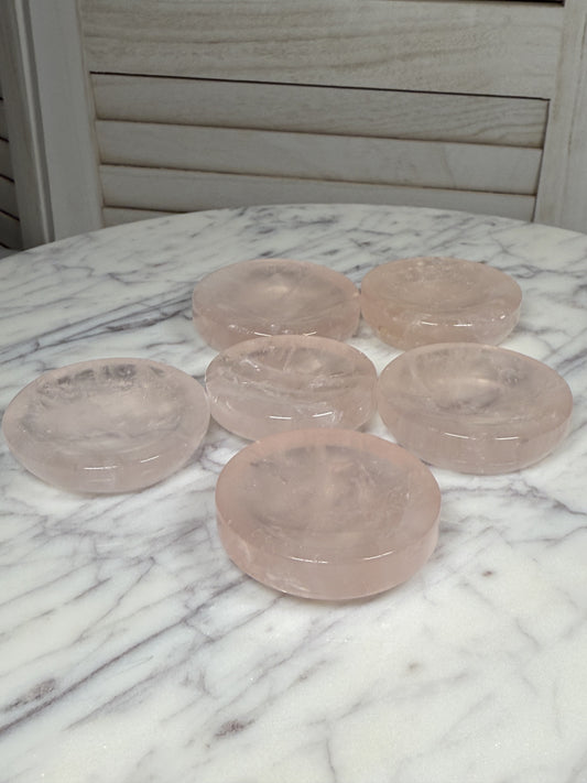 Rose Quartz Small Dish / Sphere Holder