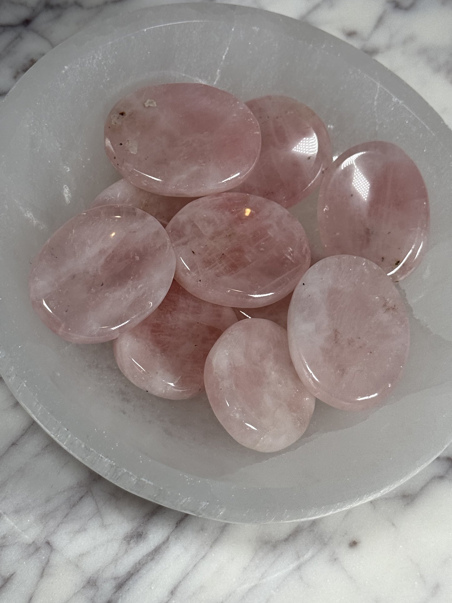 Rose Quartz Worry Stones