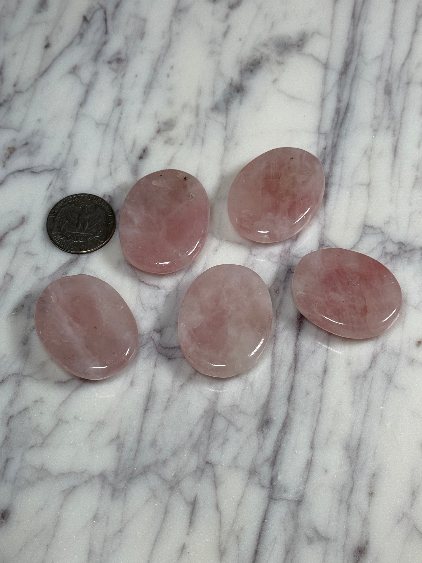 Rose Quartz Worry Stones