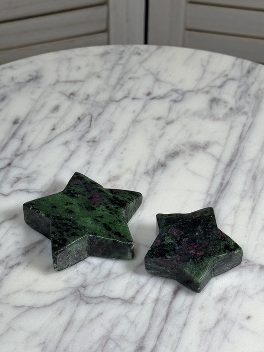Ruby in Zoisite Stars