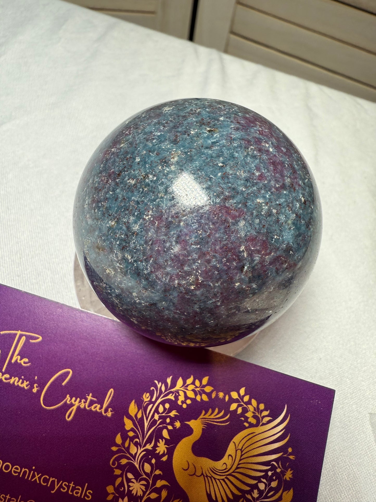 Ruby in Kyanite Sphere