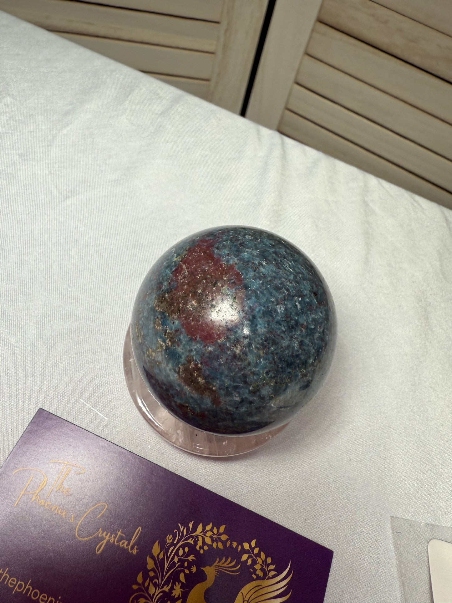 Ruby in Kyanite Sphere