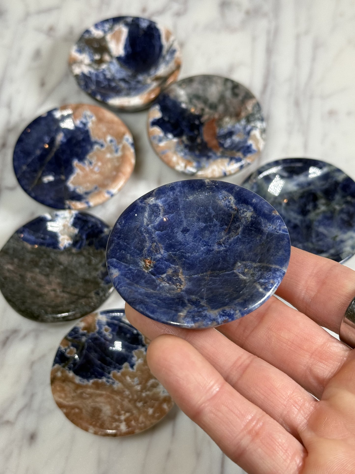 Sodalite Small Dish / Sphere Holder