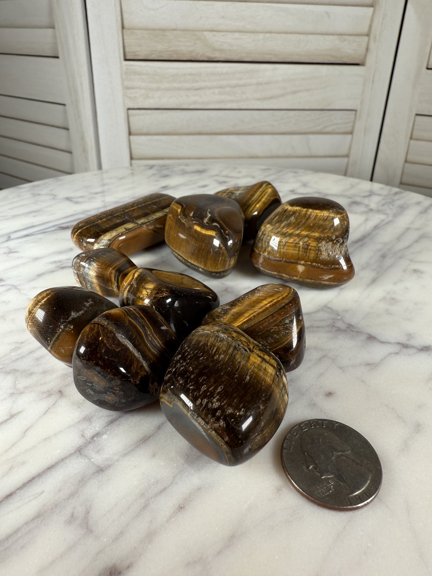 Tiger's Eye Tumble Stone