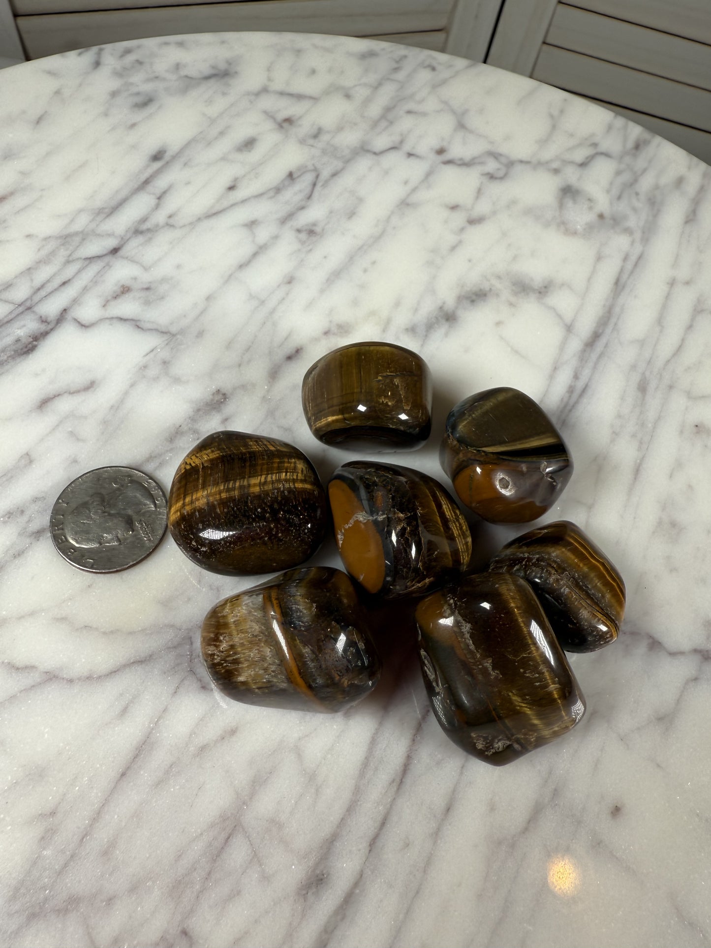 Tiger's Eye Tumble Stone