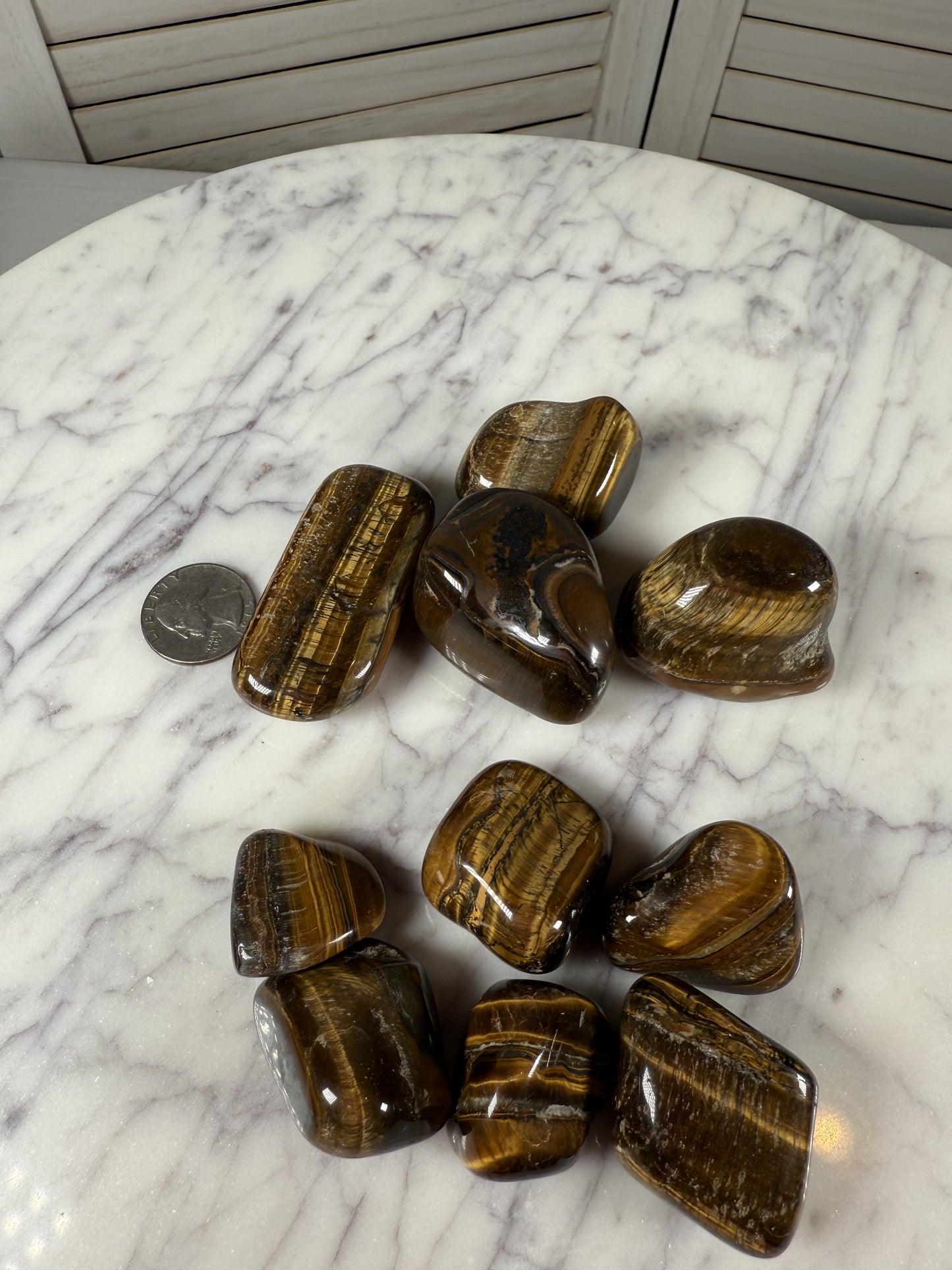 Tiger's Eye Tumble Stone