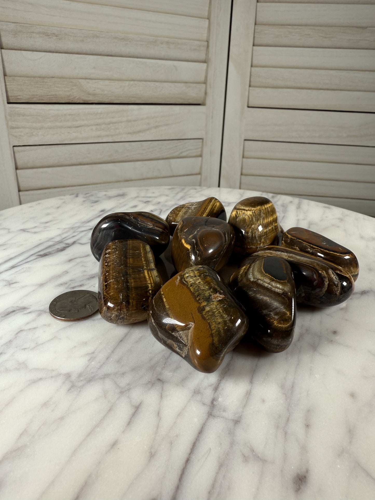 Tiger's Eye Tumble Stone