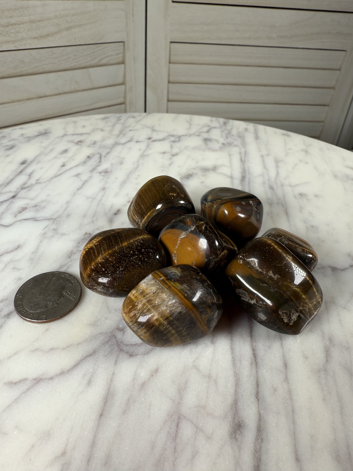 Tiger's Eye Tumble Stone